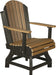 LuxCraft Recycled Plastic Adirondack Swivel Chair With Cup Holder