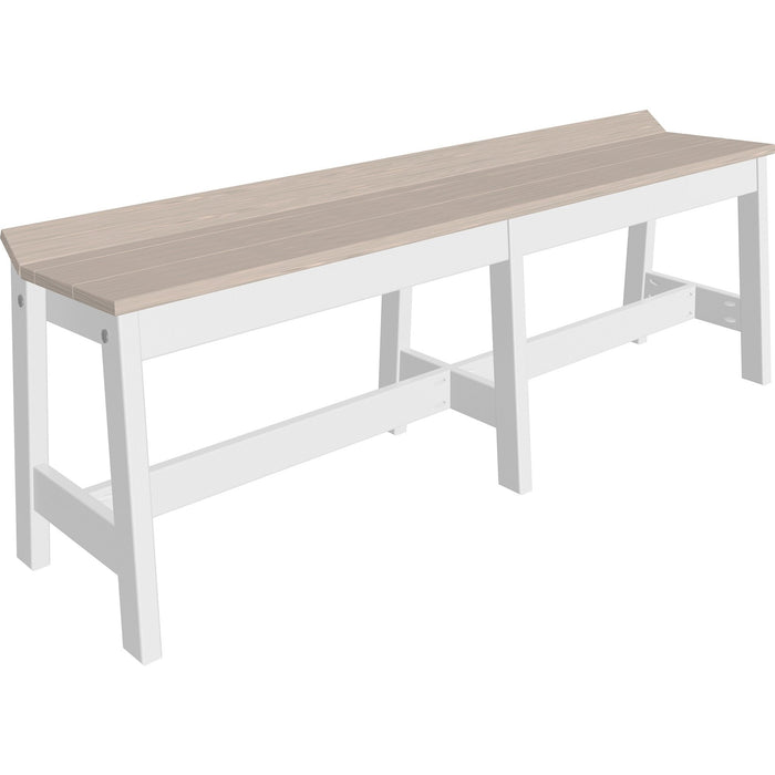 LuxCraft Recycled Plastic Cafe Dining Bench
