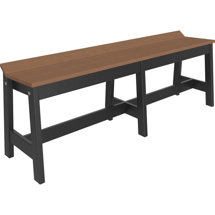 LuxCraft Recycled Plastic Cafe Dining Bench