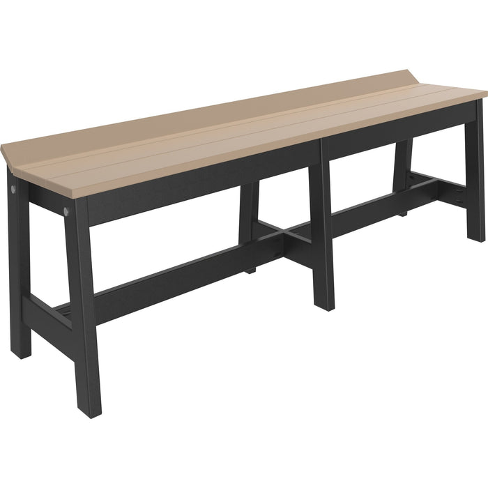 LuxCraft Recycled Plastic Cafe Dining Bench