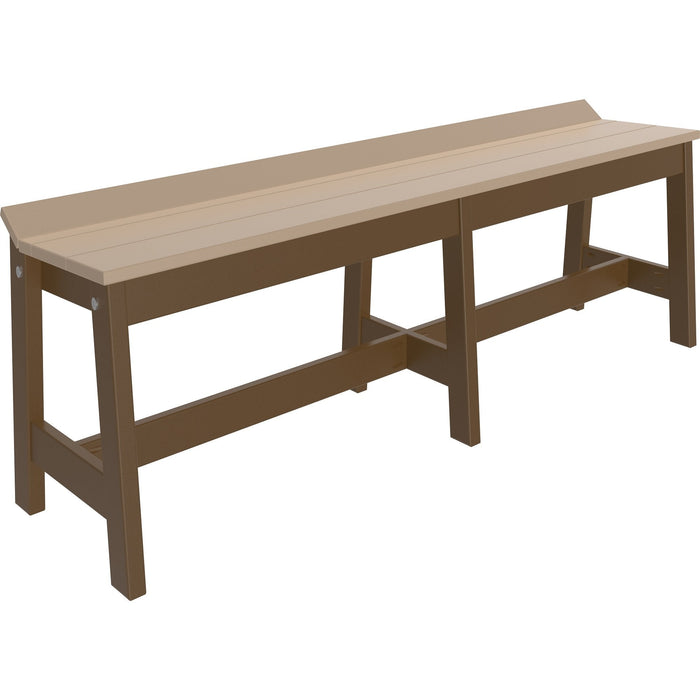 LuxCraft Recycled Plastic Cafe Dining Bench