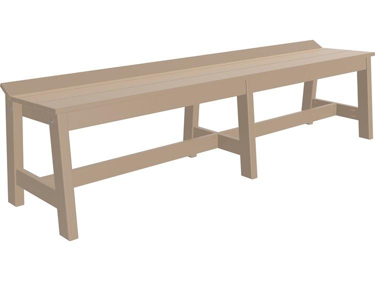 LuxCraft Recycled Plastic Cafe Dining Bench