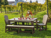 LuxCraft LuxCraft Recycled Plastic Cafe Dining Bench Dining Bench