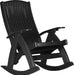 LuxCraft LuxCraft Recycled Plastic Comfort Porch Rocking Chair Black Rocking Chair PCRBK