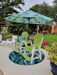 LuxCraft Luxcraft Recycled Plastic Counter Height Adirondack Tete-a-tete Balcony Set Balcony Table