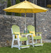 LuxCraft Luxcraft Recycled Plastic Counter Height Adirondack Tete-a-tete Balcony Set Balcony Table