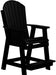 Luxcraft Recycled Plastic Counter Height Adirondack Tete-a-tete Balcony Set