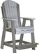 Luxcraft Recycled Plastic Counter Height Adirondack Tete-a-tete Balcony Set