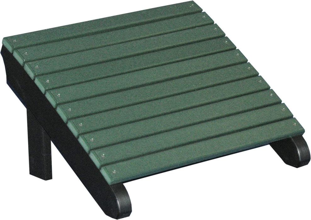 LuxCraft LuxCraft Recycled Plastic Deluxe Adirondack Footrest Adirondack Deck Chair