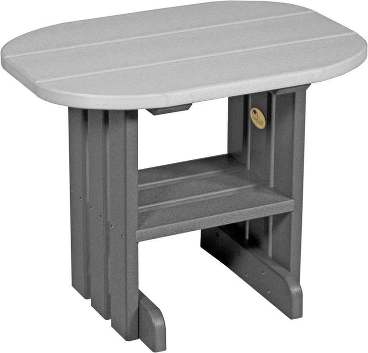 LuxCraft Mesa Auxiliar — Gris Paloma sobre Pizarra