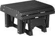 LuxCraft Reposapiés para Mecedora Exterior — Negro