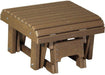 LuxCraft Recycled Plastic Glider Footrest With Cup Holder