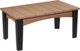 LuxCraft LuxCraft Recycled Plastic Island Coffee Table Cedar on Black Accessories ICTCB