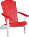 LuxCraft Antique Mahogany Recycled Plastic Lakeside Adirondack Chair With Cup Holder