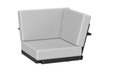 LuxCraft Luxcraft Recycled Plastic Lanai Deep Seating - Corner Section Black / Spectrum Carbon Seating Sets LDSCOS-BSSC