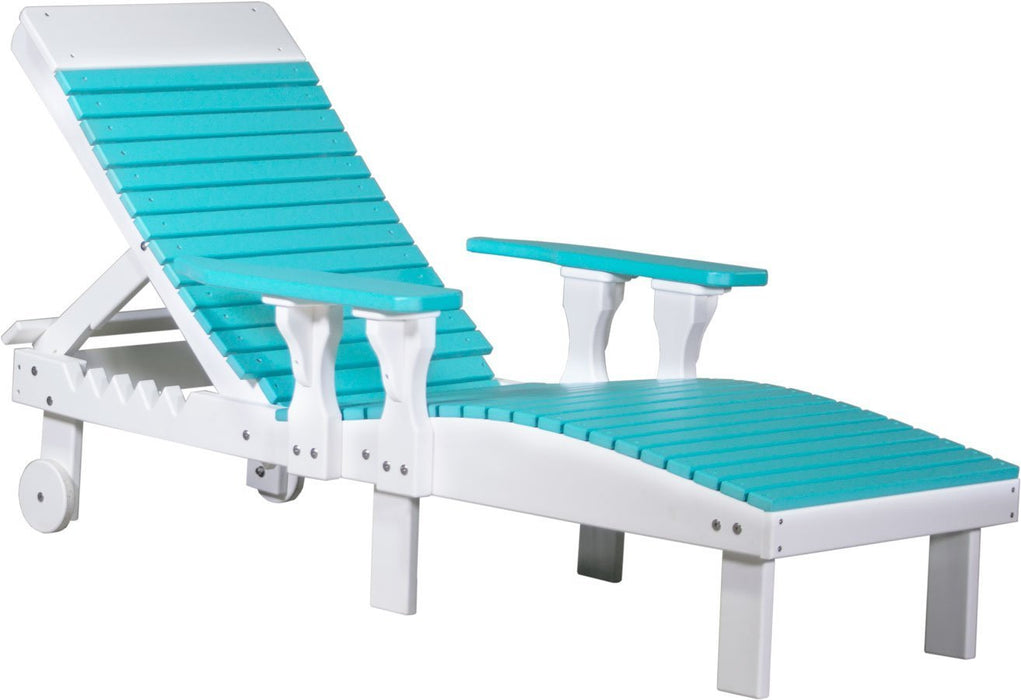 LuxCraft Recycled Plastic Lounge Chair With Cup Holder