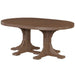 LuxCraft LuxCraft Recycled Plastic Oval Table Chestnut Brown / Bar Tables P46OTBCBR