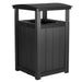 LuxCraft LuxCraft Recycled Plastic Trash Can Black Accessories PTCBK