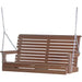 LuxCraft Rollback 4ft. porch swing in chestnut brown