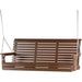 LuxCraft Rollback 5ft. porch swing in chestnut brown