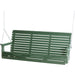 LuxCraft LuxCraft Rollback 5ft. Recycled Plastic Porch Swing Green Rollback Porch Swing 5PPSG