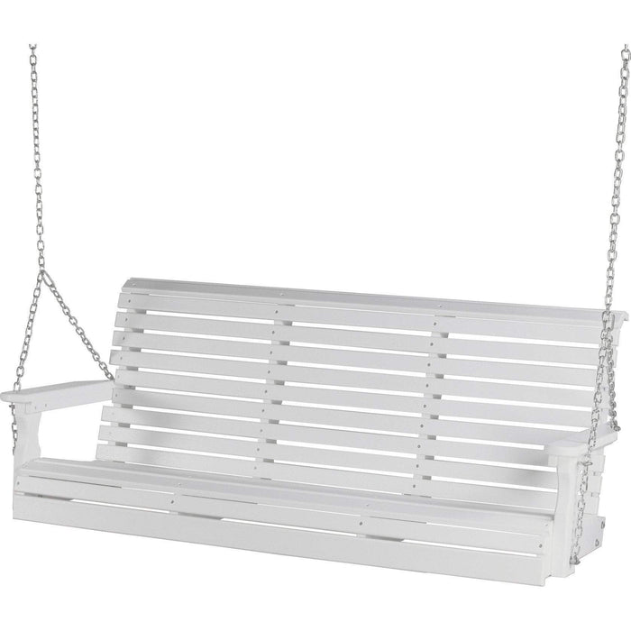 LuxCraft Columpio de Porche Rollback 5 Pies — Blanco