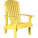 LuxCraft Chestnut Brown Royal Recycled Plastic Adirondack Chair With Cup Holder