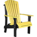 LuxCraft Chestnut Brown Royal Recycled Plastic Adirondack Chair With Cup Holder