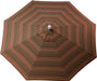 LuxCraft LuxCraft Stanton Brownstone 9' Market Outdoor Umbrella Canopy Replacement (Canopy Only) Stanton Brownstone Accessories 9MUSB58003