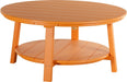 LuxCraft LuxCraft Tangerine Recycled Plastic Deluxe Conversation Table Tangerine Conversation Table PDCTT