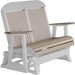 LuxCraft LuxCraft Weatherwood 4 ft. Recycled Plastic Highback Outdoor Glider Bench Highback Glider
