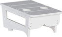 LuxCraft LuxCraft White Recycled Plastic Center Table Cupholder White Accessories PCTAW