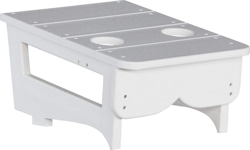 LuxCraft LuxCraft White Recycled Plastic Center Table Cupholder With Cup Holder White Accessories PCTAW