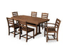 Polywood Polywood 7 Piece La Casa Dining Set Teak Dining Sets PWS298-1-TE 190609015182