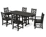 Polywood Polywood Chippendale 7-Piece Dining Set Black Dining Sets PWS121-1-BL 190609038457
