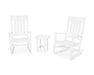 Polywood Polywood Estate 3-Piece Rocking Chair Set White Rocking Chair PWS471-1-WH 190609114014