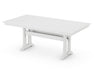 Polywood Polywood Farmhouse Trestle 37" x 72" Dining Table White Dining Table PL83-T1L1WH 190609013553