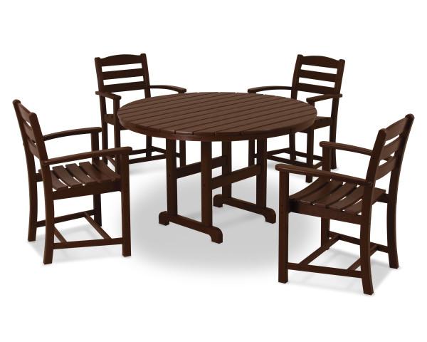 Polywood Polywood La Casa Cafš 5-Piece Dining Set Mahogany Dining Sets PWS100-1-MA 845748031578
