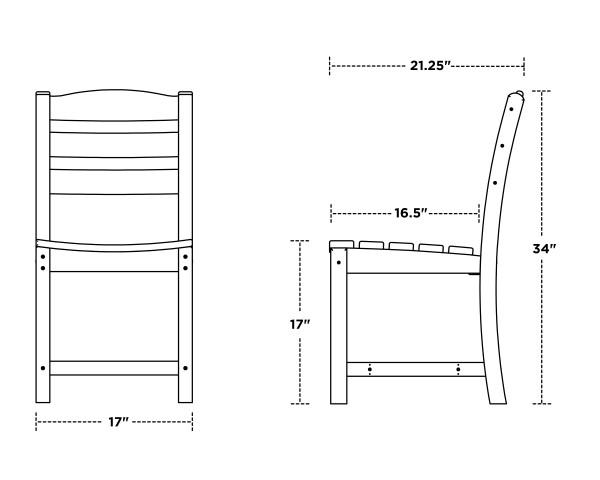 Polywood Polywood La Casa Cafš Dining Side Chair Chair