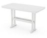 Polywood Polywood Nautical Trestle 38" x 73" Bar Table White Bar Table PLB83-T2L1WH 190609021787