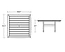 Polywood Polywood Nautical Trestle 59" Dining Table Dining Table