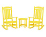 Polywood Polywood Presidential Rocker 3-Piece Set Lemon Rocking Chair PWS166-1-LE 190609038488