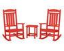 Polywood Polywood Presidential Rocker 3-Piece Set Sunset Red Rocking Chair PWS166-1-SR 190609007064