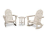 Polywood Polywood Vineyard 3-Piece Adirondack Rocking Chair Set Sand Rocking Chair PWS408-1-SA 190609064463