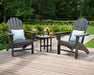 Polywood Polywood Vineyard 3-Piece Curveback Adirondack Set Adirondack Chair