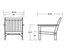 Polywood Polywood Vineyard Deep Seating Chair Seating Chair