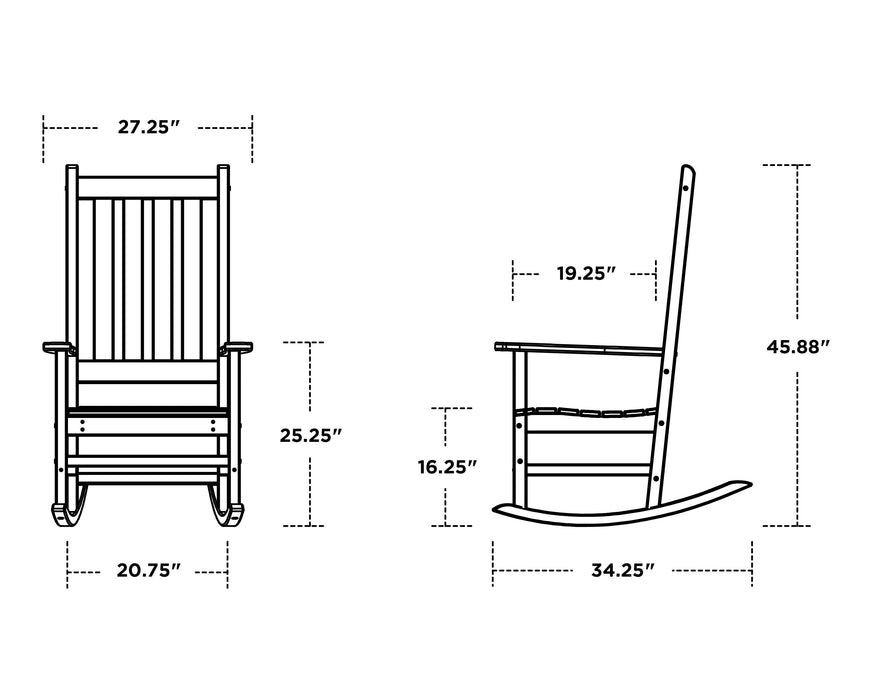 Polywood Polywood Vineyard Porch Rocking Chair Rocking Chair