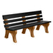 Wildridge Wildridge Black Heritage Outdoor Park Bench Black on Antique Mahogany Outdoor Bench LCC-125-WABBAM