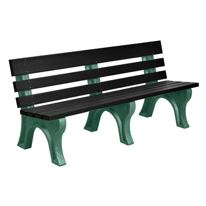 Wildridge Wildridge Black Heritage Outdoor Park Bench Black on Green Outdoor Bench LCC-125-WABBG