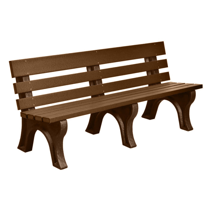Wildridge Wildridge Cedar Heritage Outdoor Park Bench Cedar on Chestnut Brown Outdoor Bench LCC-125-WBLCCB